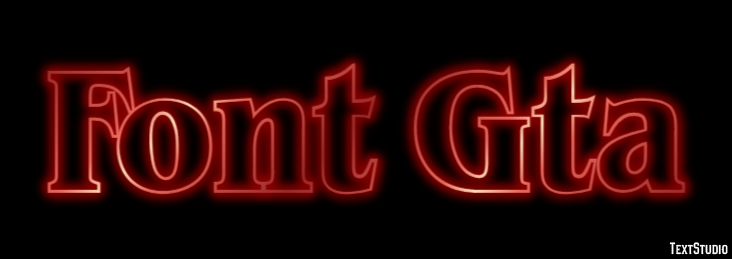 Font Gta Text Effect