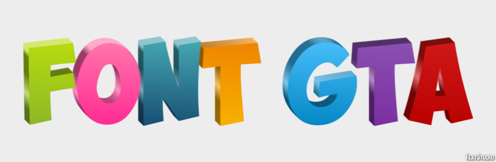 Font Gta Text Effect