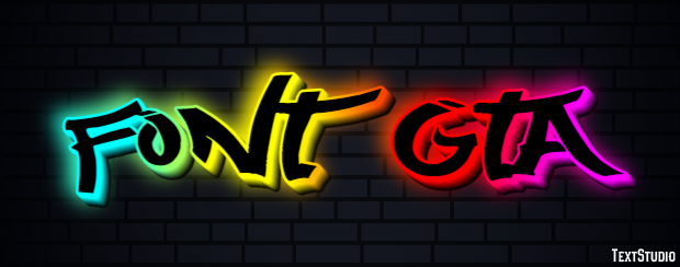 Font Gta Text Effect
