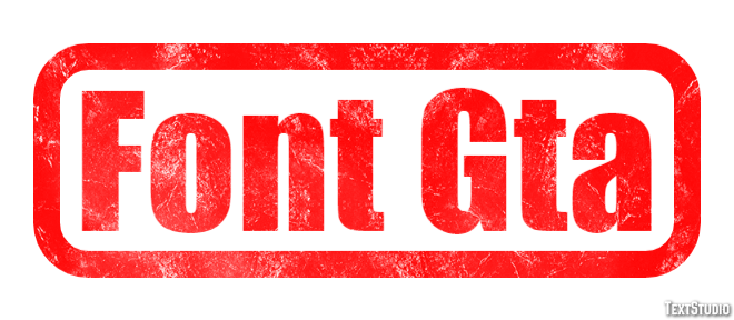Font Gta Text Effect