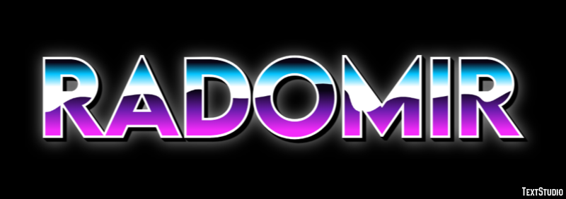 Radomir Effet de Texte