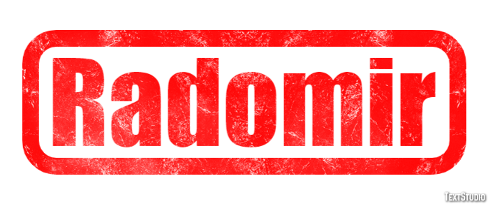 Radomir Efekt tekstowy