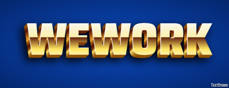 WeWork Text effect