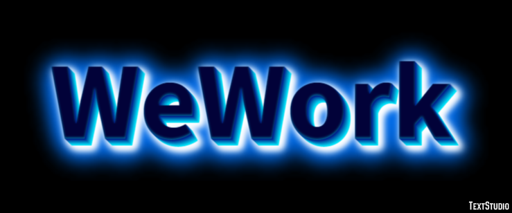 WeWork Text effect
