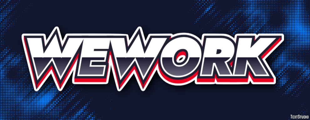 WeWork Text effect