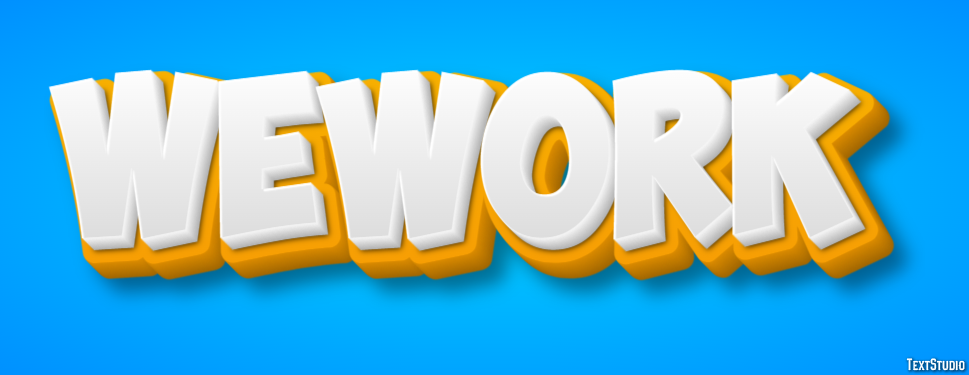 WeWork Text effect