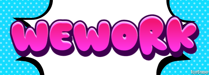 WeWork Efeito de texto