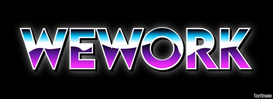 WeWork Text effect