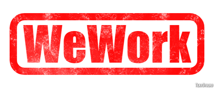 WeWork Text effect