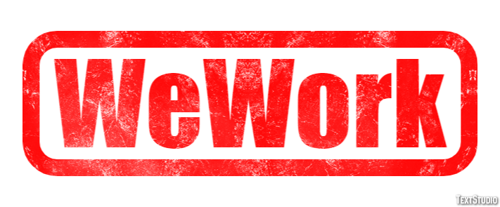 WeWork Efeito de texto