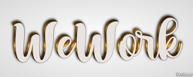 WeWork Text Effect