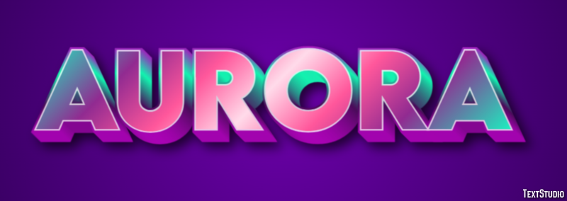 Aurora Efekt tekstowy