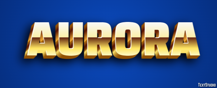 Aurora Efekt tekstowy