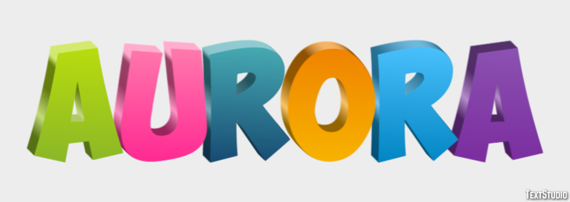 Aurora Efekt tekstowy
