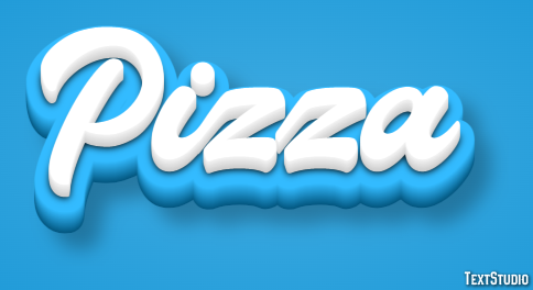 Pizza Текстовый эффект