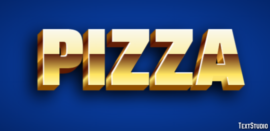 Pizza Текстовый эффект