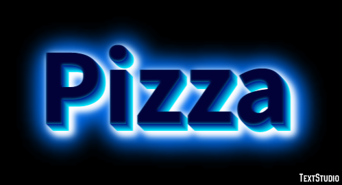 Pizza Текстовый эффект