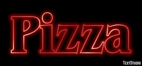 Pizza Текстовый эффект