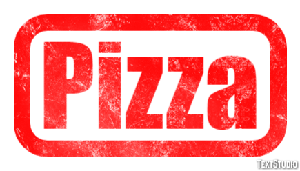 Pizza Текстовый эффект
