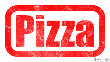 Pizza Efecto de Texto