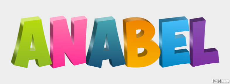 Anabel Эффект текста