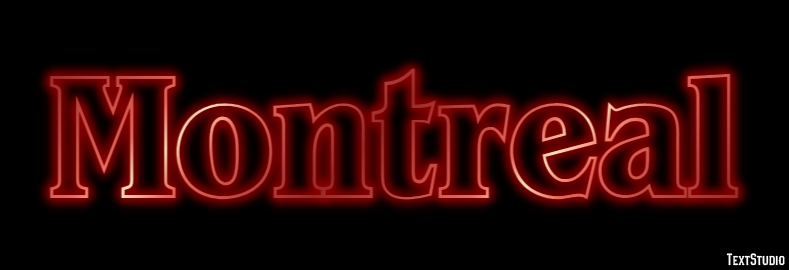 Montreal Texteffekt