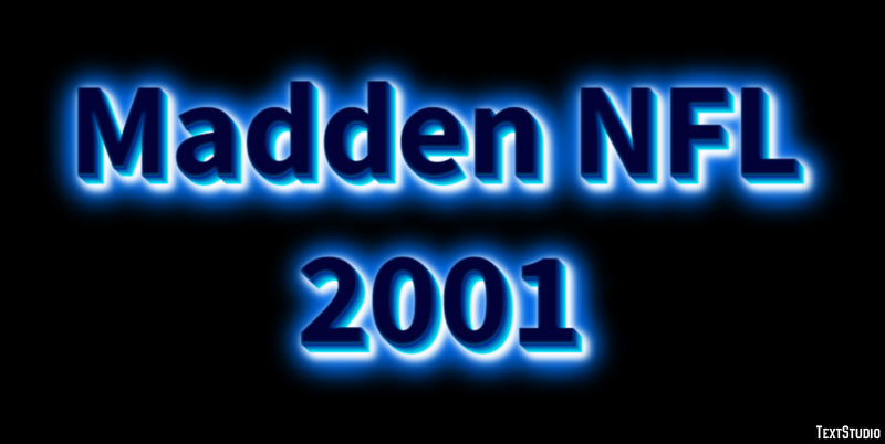Madden NFL 2001 Эффект текста