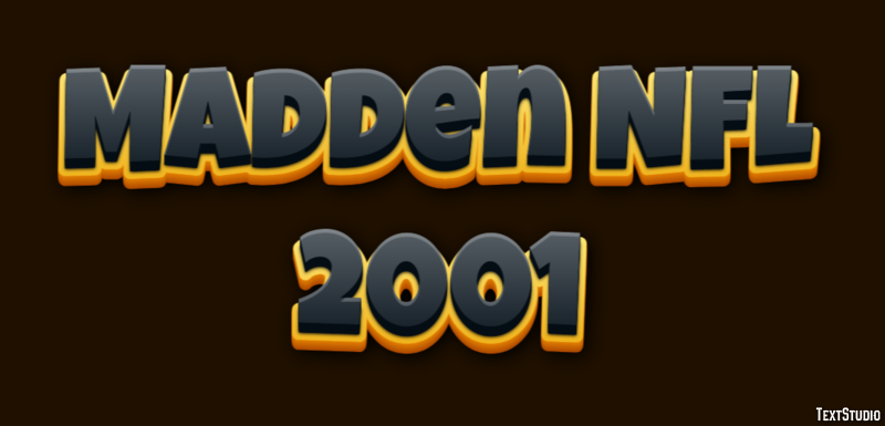 Madden NFL 2001 Эффект текста