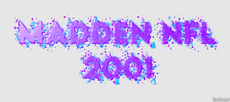 Madden NFL 2001 Эффект текста