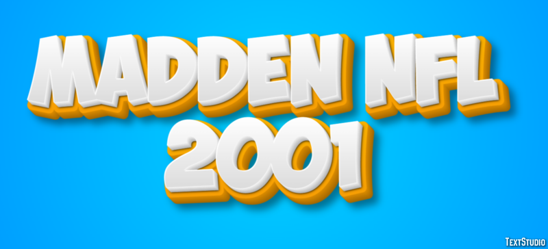 Madden NFL 2001 Эффект текста