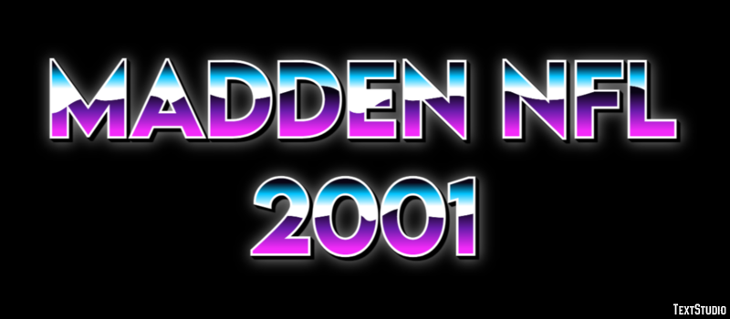 Madden NFL 2001 Эффект текста