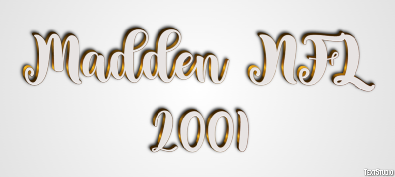 Madden NFL 2001 Эффект текста