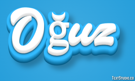 Oğuz Efecto de Texto