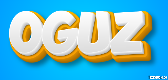 Oğuz Efecto de Texto