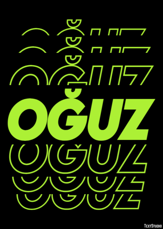 Oğuz Efecto de Texto