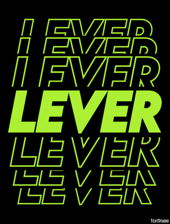 Lever Effet de Texte
