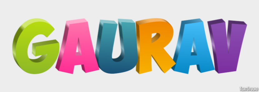 Gaurav Text Effect