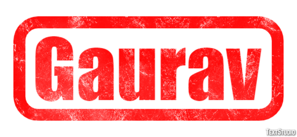 Gaurav Text effect