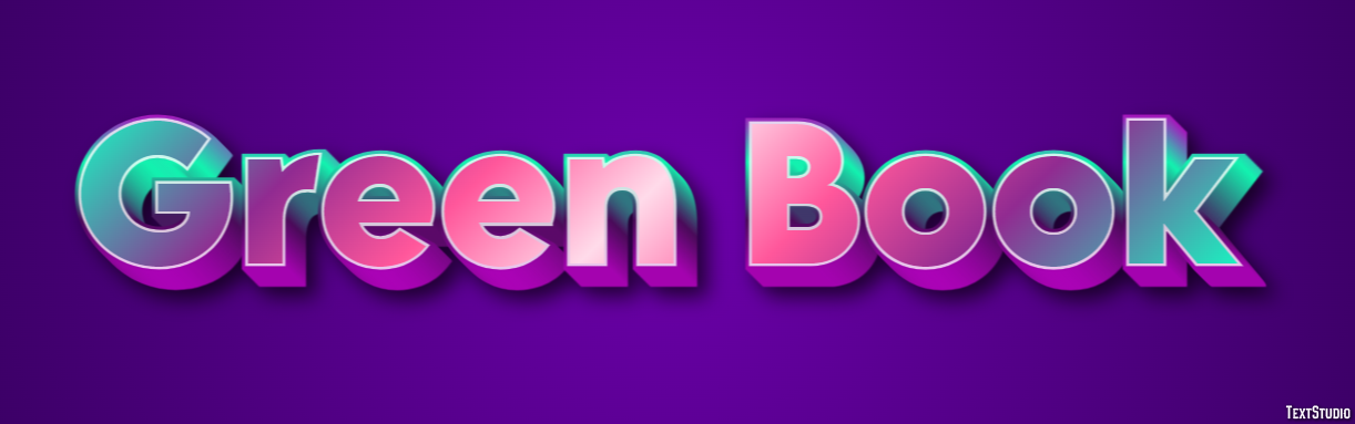 Green Book Text effect