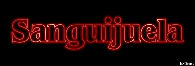 Sanguijuela Efecto de Texto