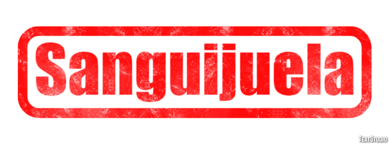 Sanguijuela Efecto de texto