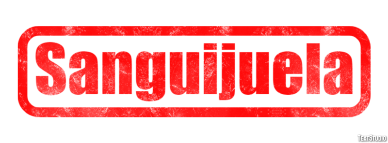 Sanguijuela Efecto de Texto