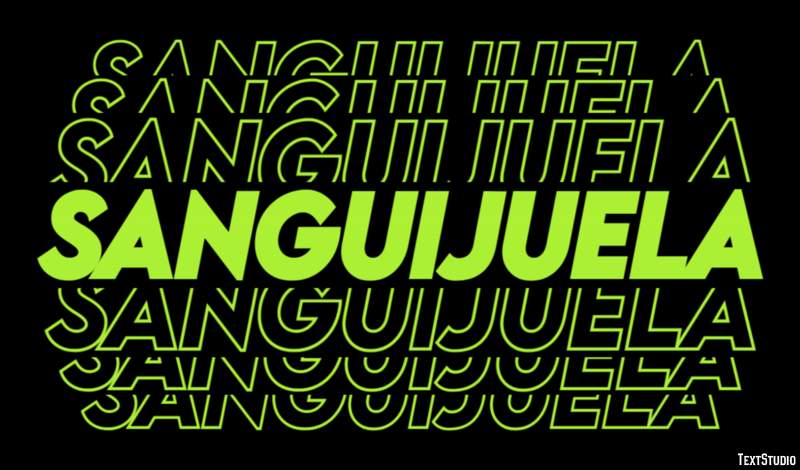 Sanguijuela Efecto de Texto