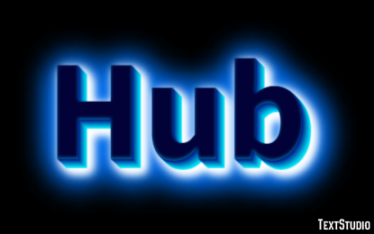 Hub Text effect