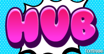 Hub Text effect