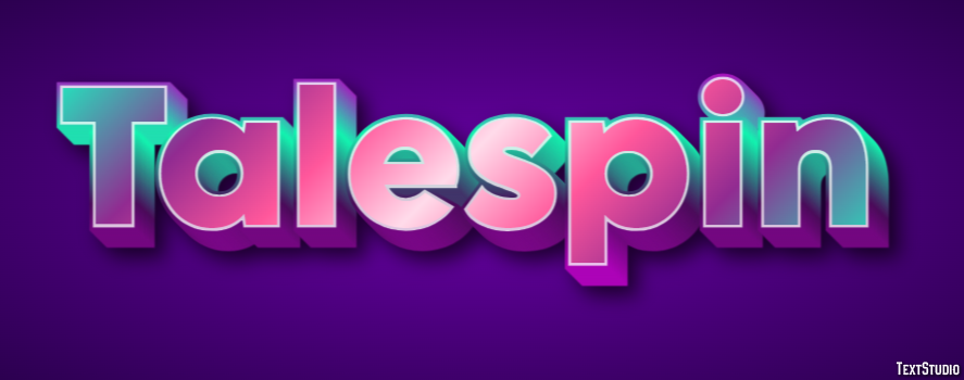 Talespin Efecto de Texto