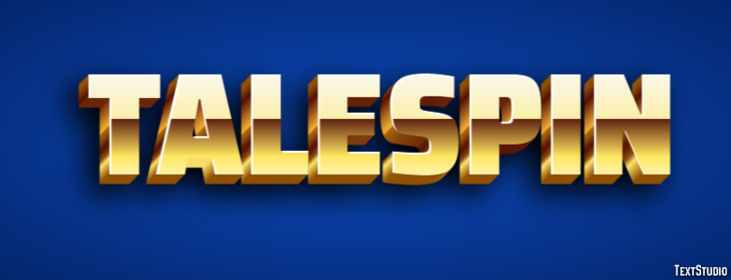 Talespin Efecto de Texto