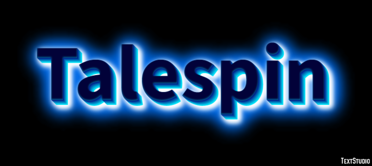 Talespin Efeito de texto