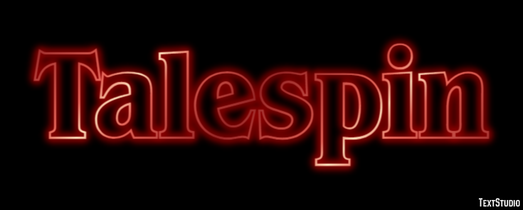 Talespin Efecto de Texto