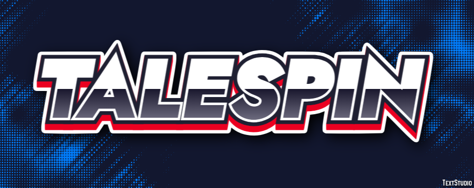 Talespin Efeito de texto